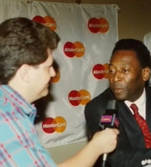 Jesús Padilla con Pele